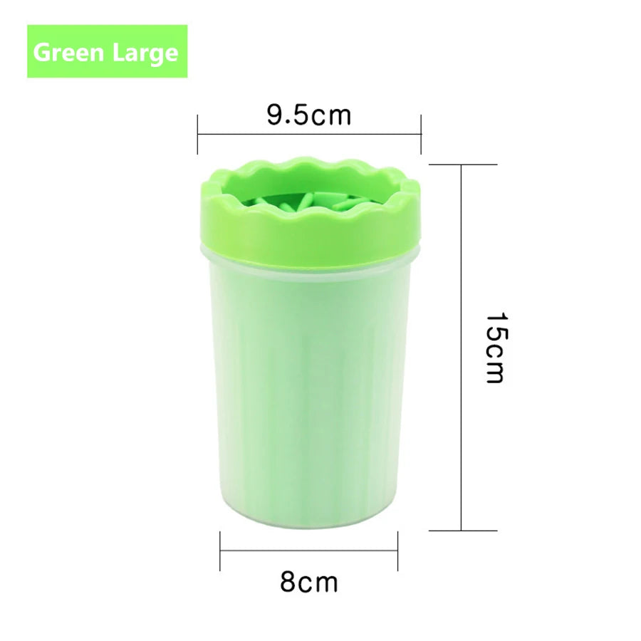 Dog Paw Cleaner Cup – Portable Silicone Bristle Paw Washer (S/M/L)
