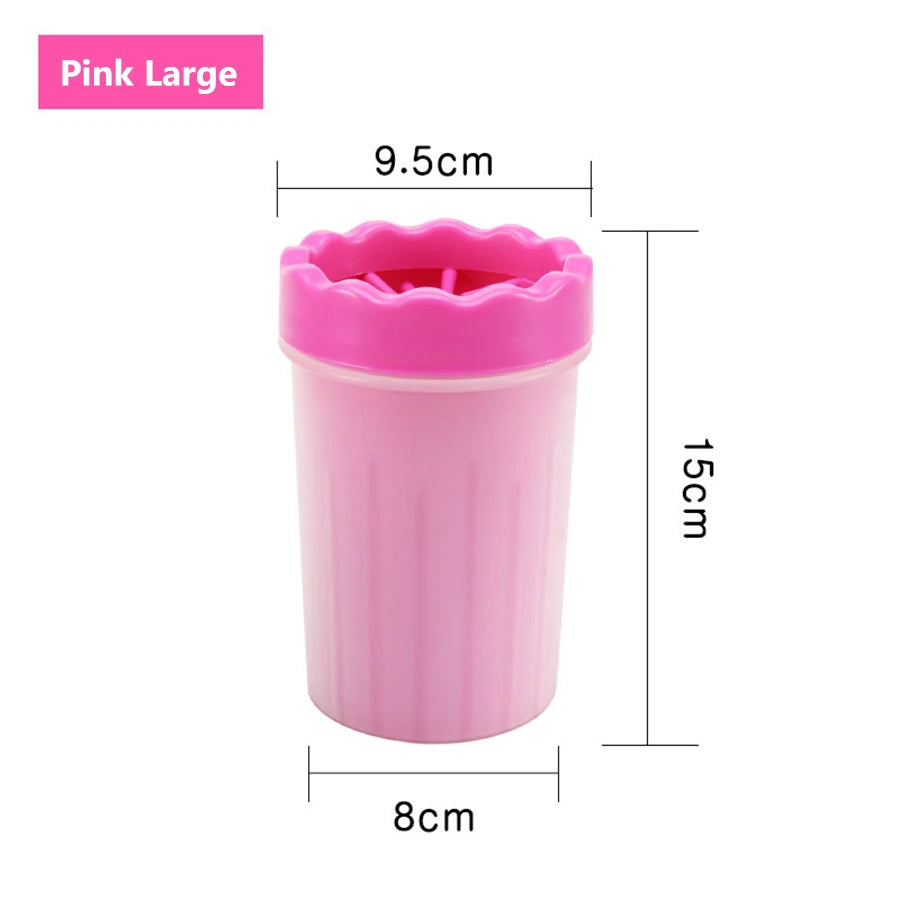 Dog Paw Cleaner Cup – Portable Silicone Bristle Paw Washer (S/M/L)