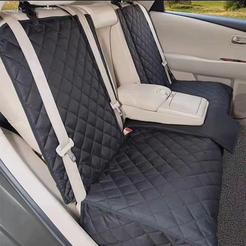 Waterproof Dog Car Seat Cover – Hammock Style Back Seat Protector for All Vehicles