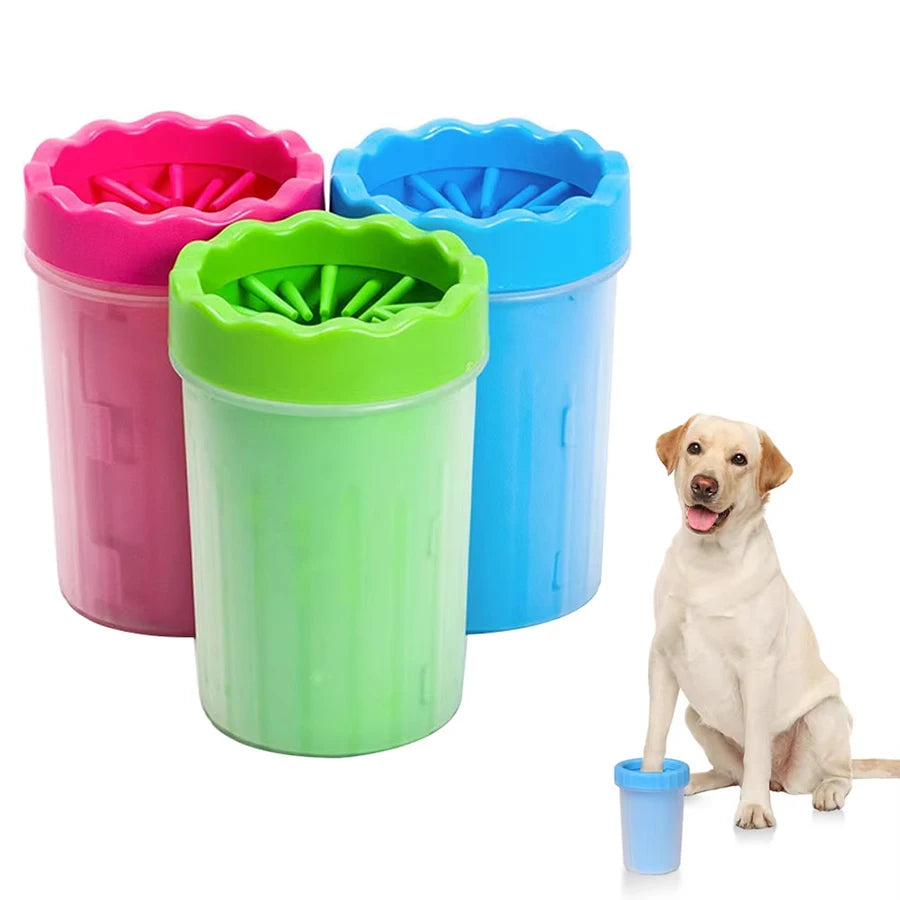 Dog Paw Cleaner Cup – Portable Silicone Bristle Paw Washer (S/M/L)