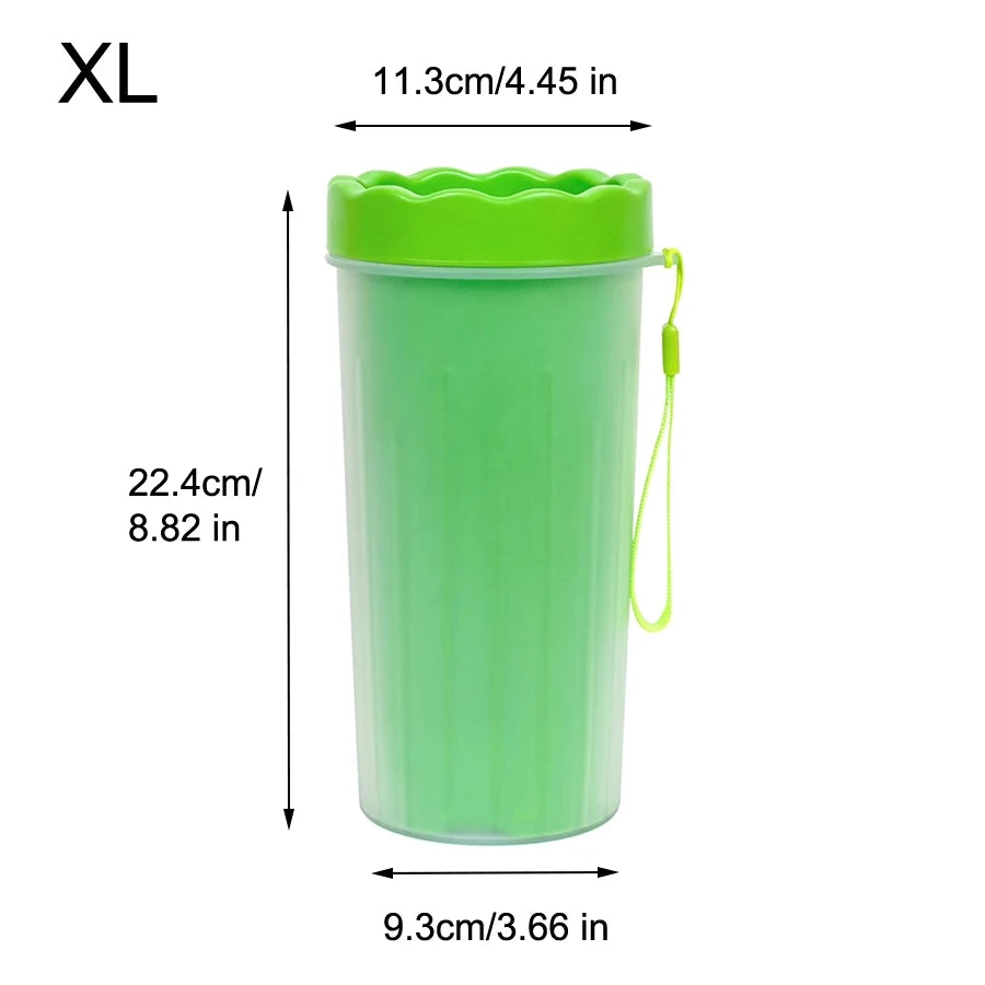 Dog Paw Cleaner Cup – Portable Silicone Bristle Paw Washer (S/M/L)