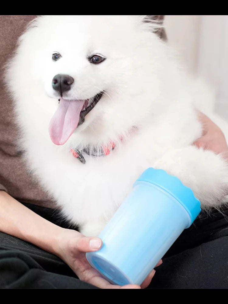 Dog Paw Cleaner Cup – Portable Silicone Bristle Paw Washer (S/M/L)