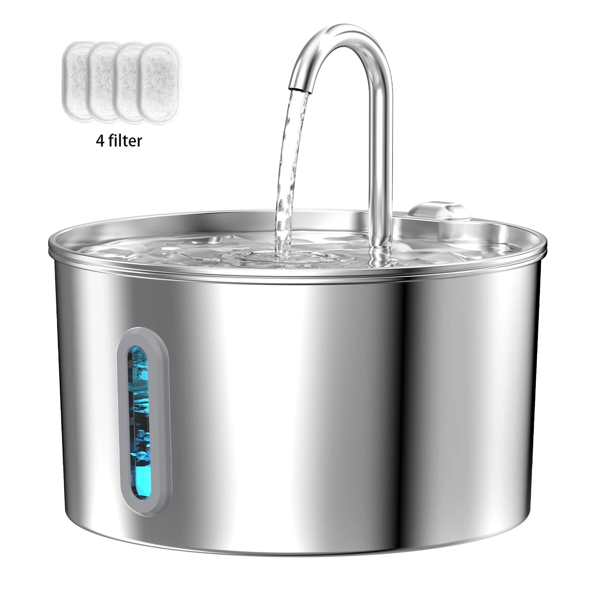 Cat Water Fountain – 2.2L Stainless Steel Silent Automatic Dispenser