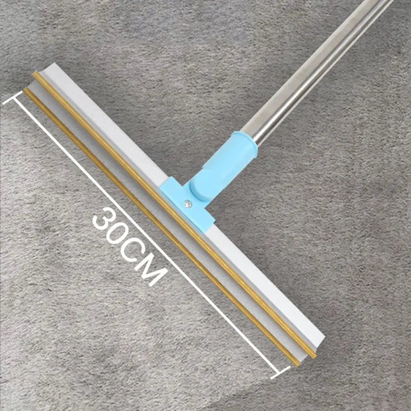 Pet Hair Remover Carpet Rake – Long Handle Rubber Bristle Broom for Dog & Cat Fur