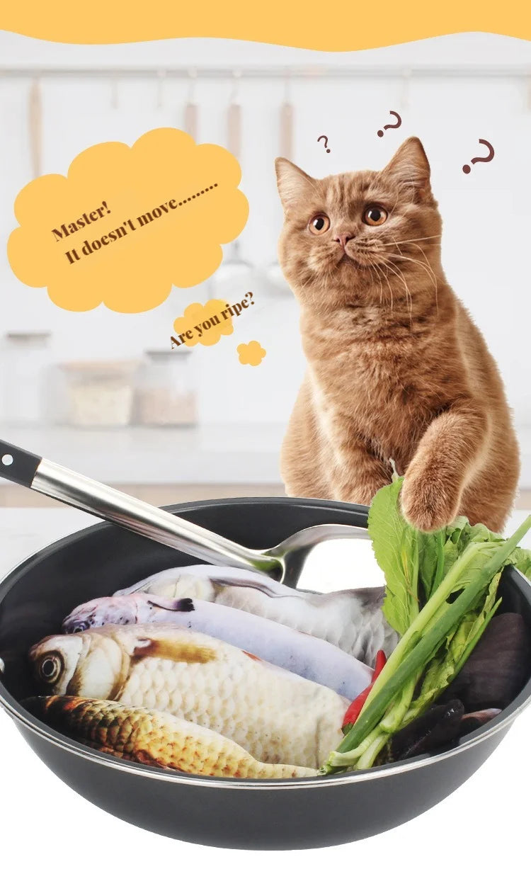 Electric Wiggling Fish Cat Toy – USB Rechargeable Realistic Catnip Plush Toy