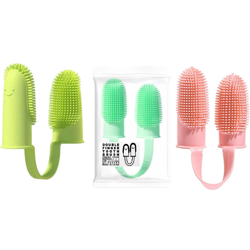 Dog & Cat Finger Toothbrush Set – 3-Pack Silicone 360° Dental Cleaning Kit
