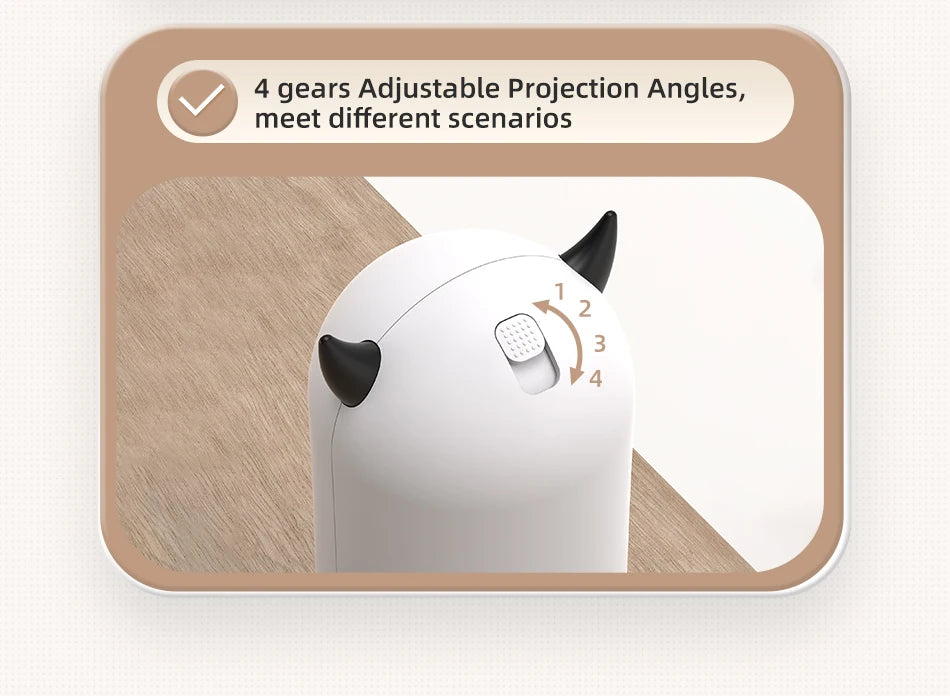 ROJECO Interactive LED Laser Cat Toy – Smart Automatic Teaser for Indoor Cats