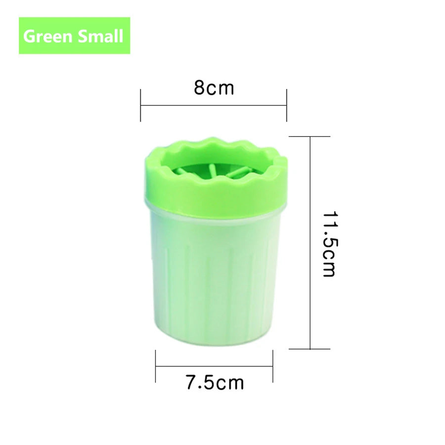 Dog Paw Cleaner Cup – Portable Silicone Bristle Paw Washer (S/M/L)