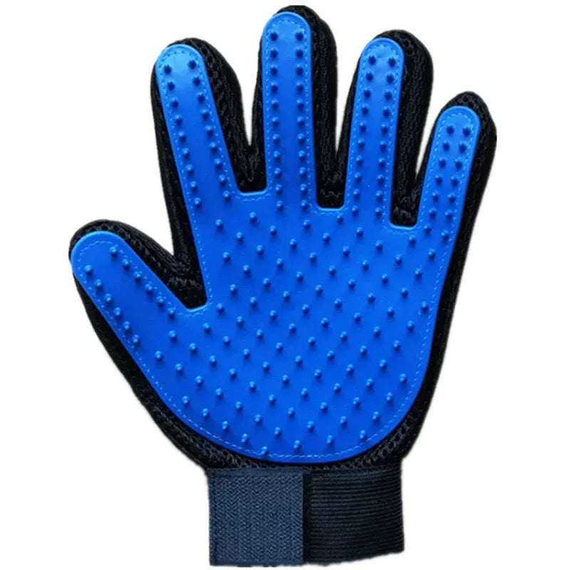 Pet Grooming Glove – Silicone Deshedding Brush Mitt for Dogs & Cats