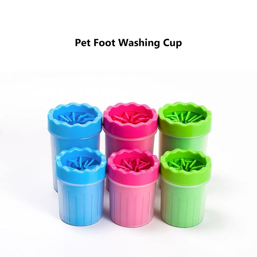 Dog Paw Cleaner Cup – Portable Silicone Bristle Paw Washer (S/M/L)