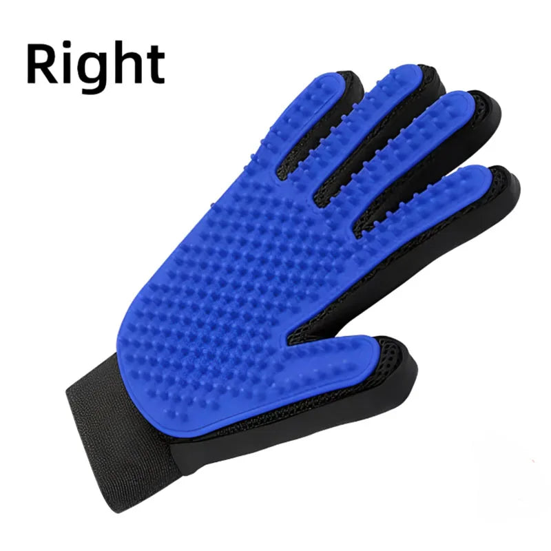 Pet Grooming Glove – Silicone Deshedding Brush Mitt for Dogs & Cats