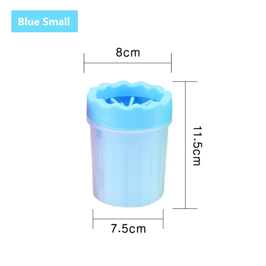 Dog Paw Cleaner Cup – Portable Silicone Bristle Paw Washer (S/M/L)