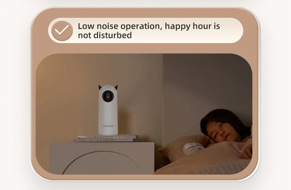 ROJECO Interactive LED Laser Cat Toy – Smart Automatic Teaser for Indoor Cats