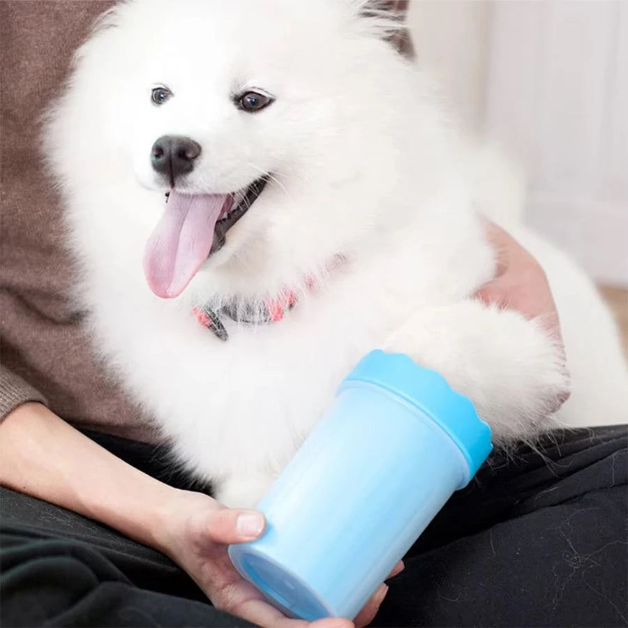 Dog Paw Cleaner Cup – Portable Silicone Bristle Paw Washer (S/M/L)